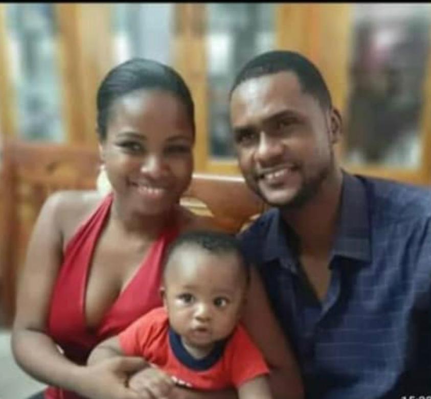Jessica, son fils et son mari ( Photo archives) 