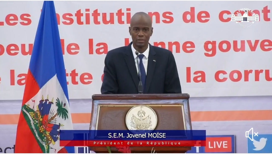 Jovenel Moise à la BRH ce mardi 
