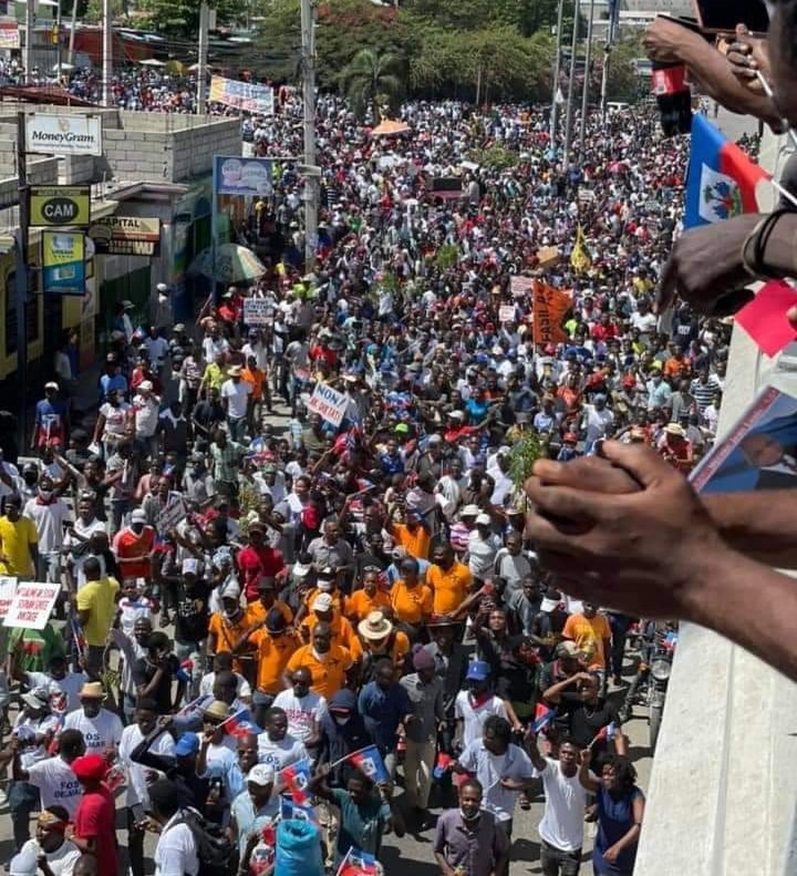 Une vue de la foule