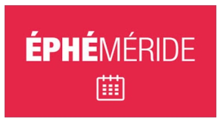 Éphéméride du jour