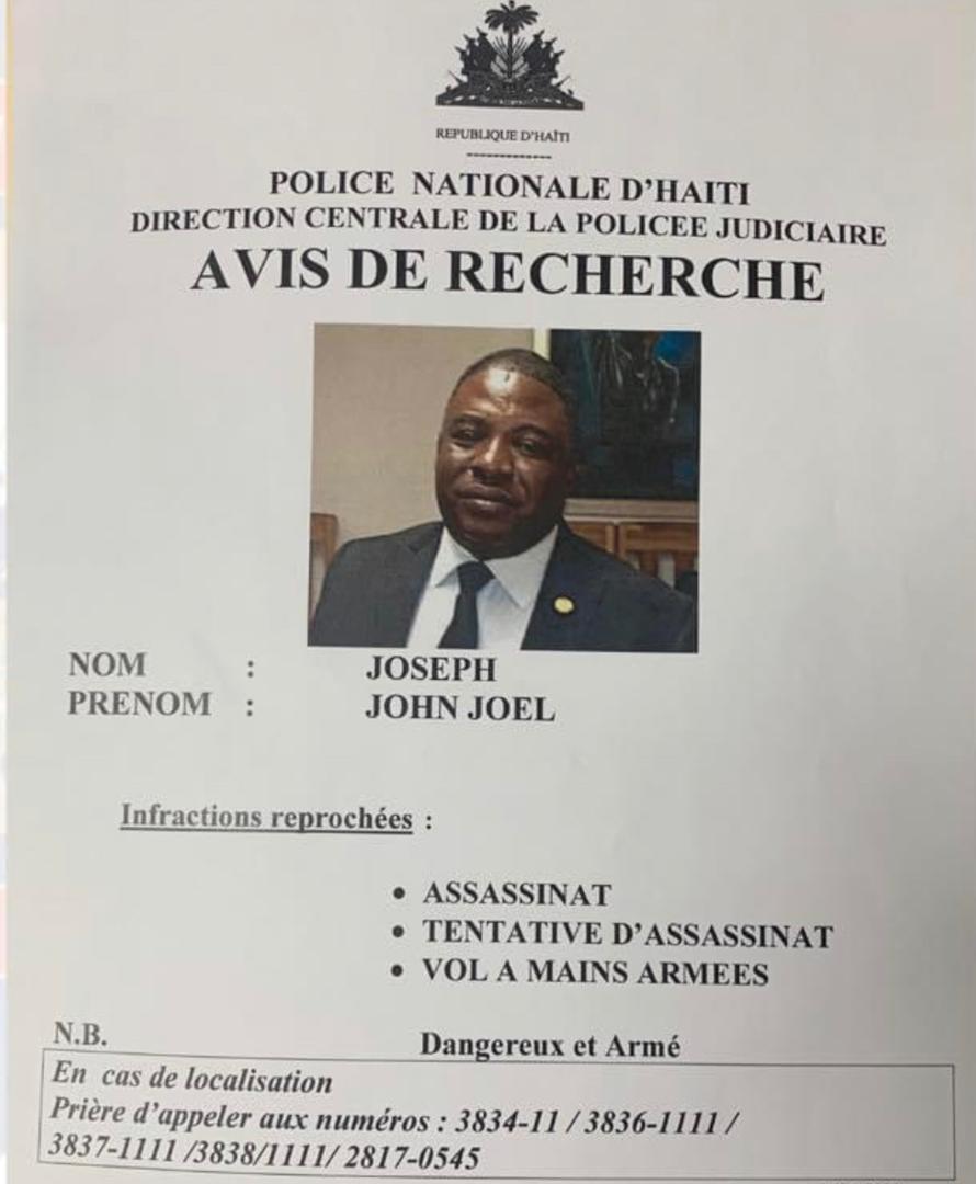 L'ex sénateur John Joël Joseph 