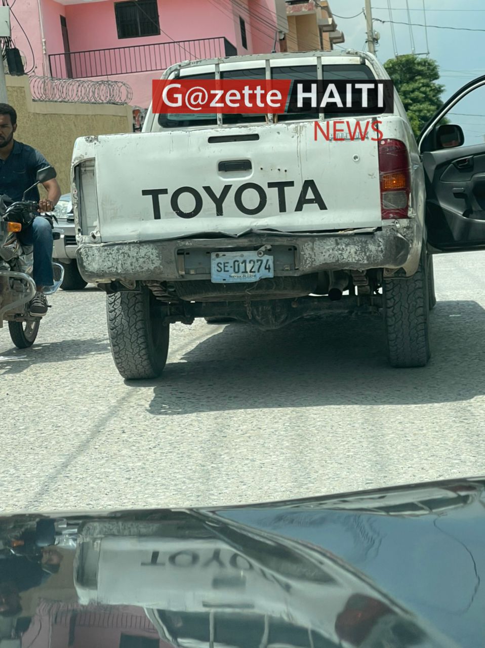 Le véhicule braqué à Faustin 1er 