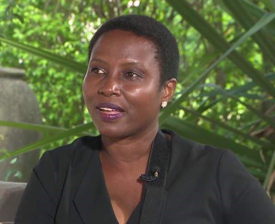 Martine Moïse lors de son interview à Local 10 News