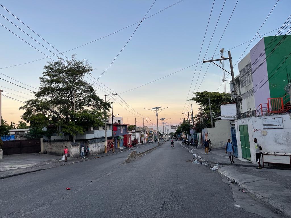 La route de Delmas ce lundi matin 