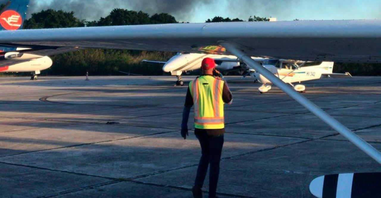 L'aéroport Las Américas 