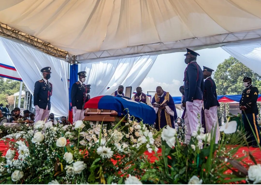 Les funérailles de Jovenel Moïse assassiné