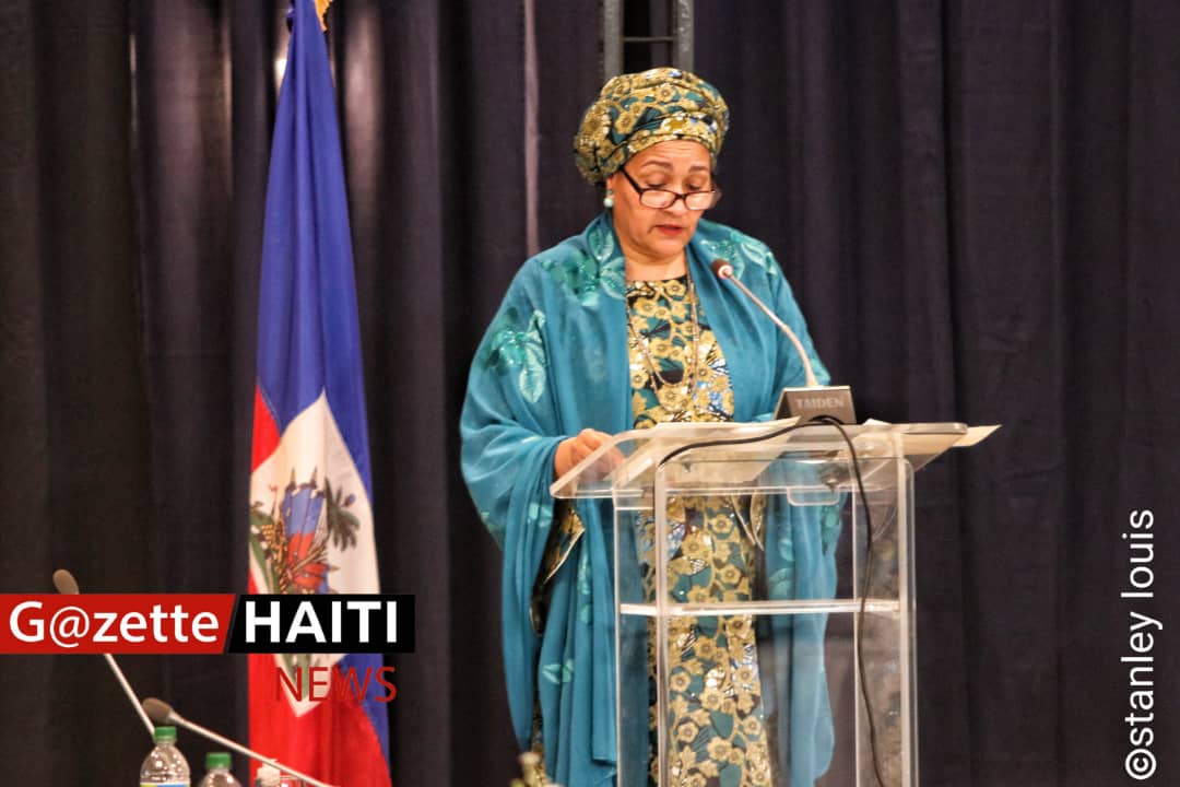 La secrétaire générale adjointe de l'ONU, Amina Mohammed