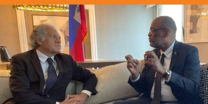 Le Premier Ministre Ariel Henry et le Secrétaire Général de l'OEA