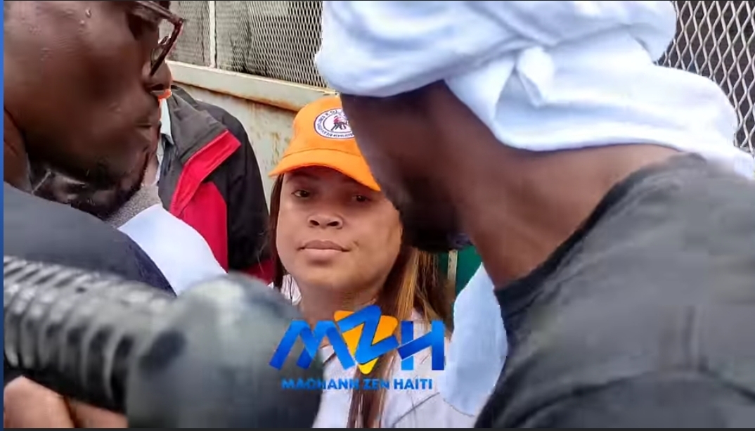 Magalie Habitant protégée par la police 