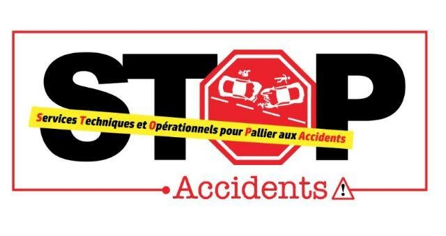 Stop accident logo 