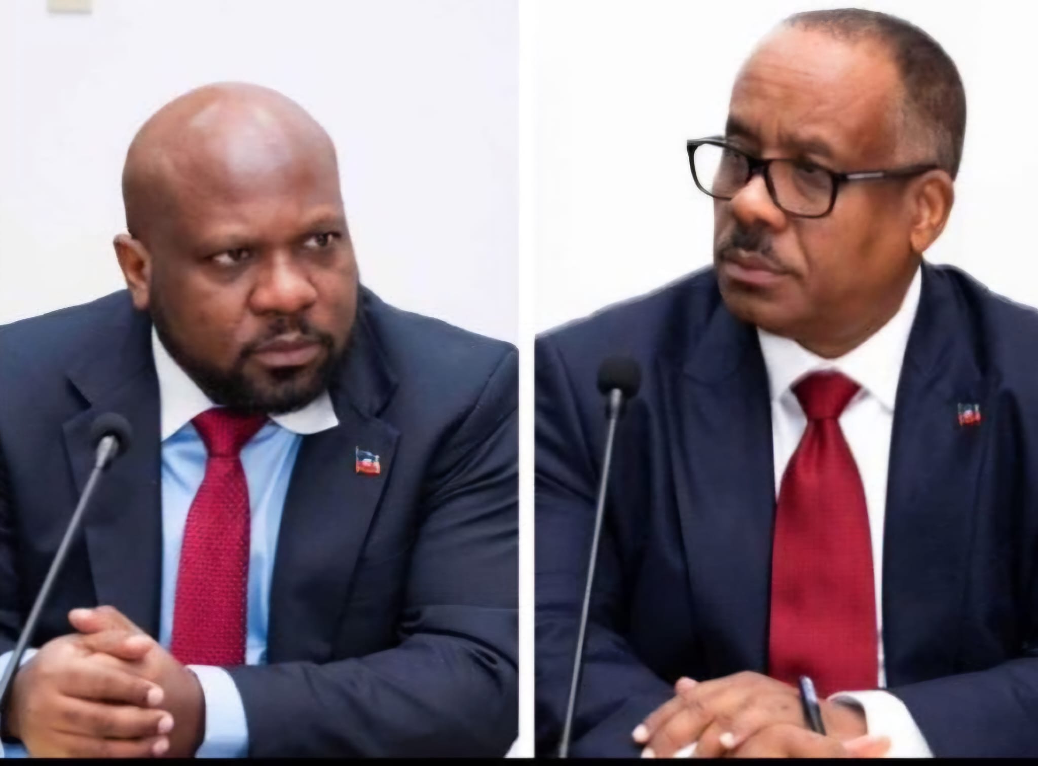 Conseil Président Smith Augustin et Louis Gérald Gilles 