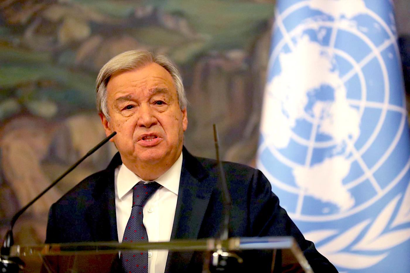 Le Secrétaire général des Nations Unies, António Guterres