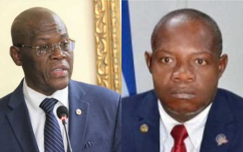 PM Joseph Jouthe,  Ministre justice Lucmane Delille