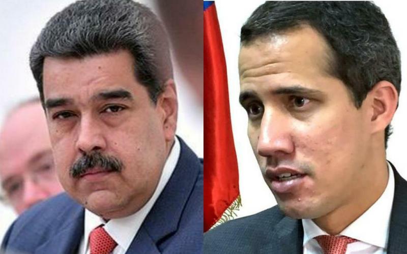 Nicolas Maduro et Juan Guaido 