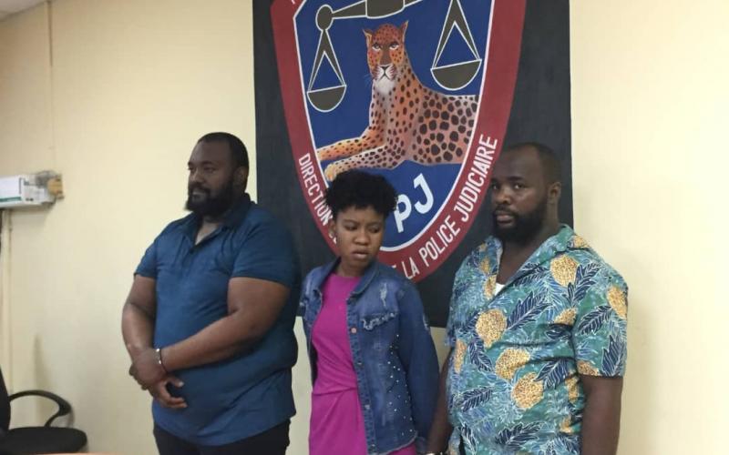 Robert Harry Bretous et deux autres suspects à la DCPJ 