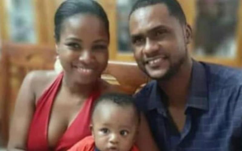 Jessica, son fils et son mari ( Photo archives) 