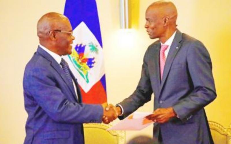 President Jovenel Moise et PM Joseph Jouthe 
