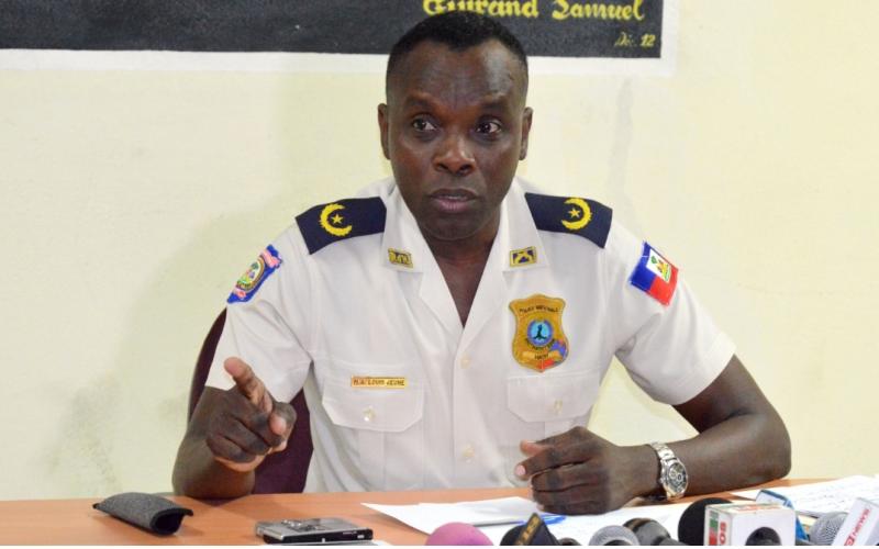 Commissaire Michel Ange Louis Jeune, porte-parole.