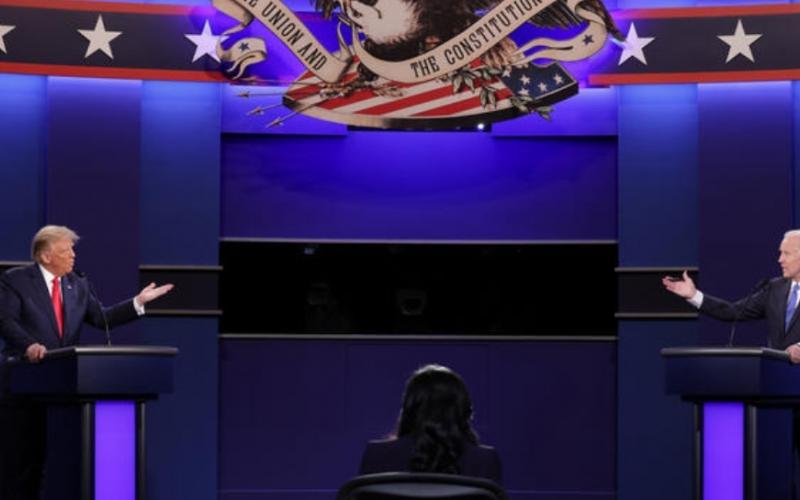 Donald Trump et Joe Biden au dernier débat 