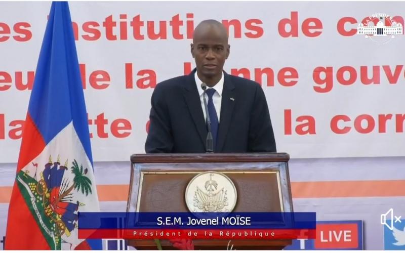 Jovenel Moise à la BRH ce mardi 