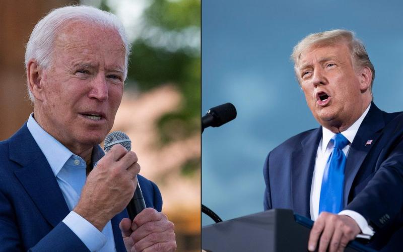 Vice Président joe Biden et Président Donald Trump 