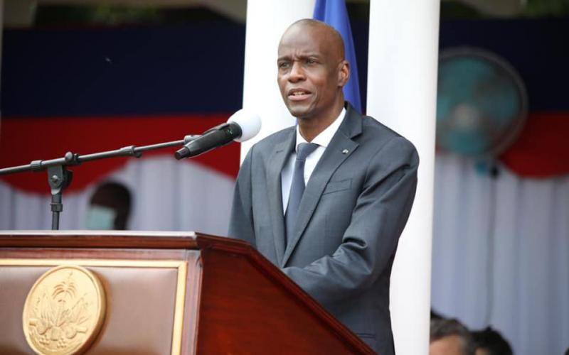 Jovenel Moise, au Palais le 18 nov 2020