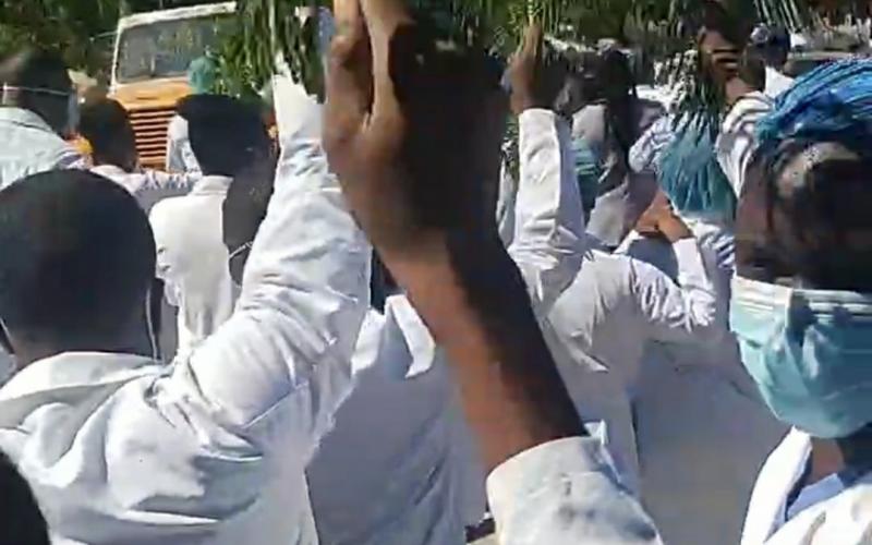 Des médecins ds les rues contre le kidnapping 