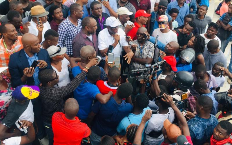 Manif contre l'insécurité aux Gonaïves 
