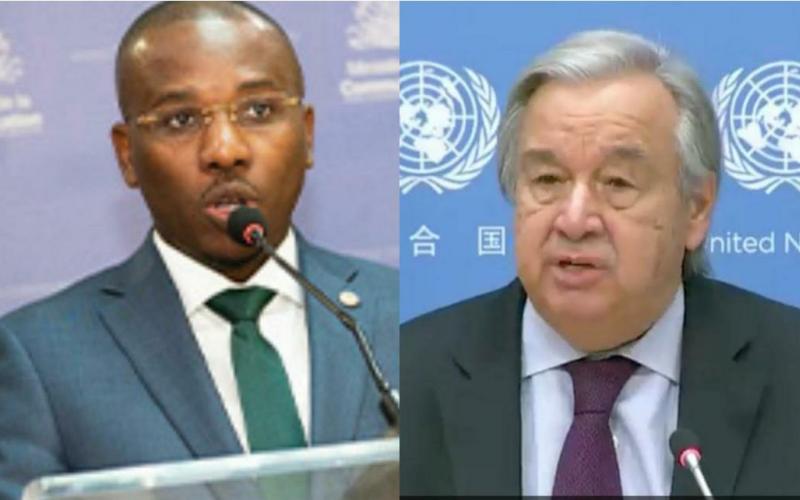 Claude Joseph et Antonio Guterres 