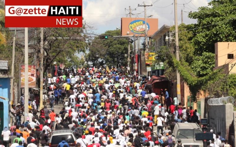 Une vue de la marche à Nazon 