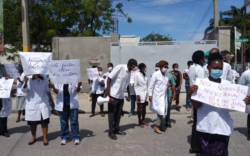 Sit-in des professionnels de la santé 