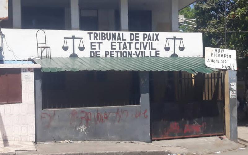Le tribunal de paix de Pétion-Ville 