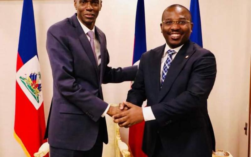 Jovenel Moïse et le PM a.i Claude Joseph 
