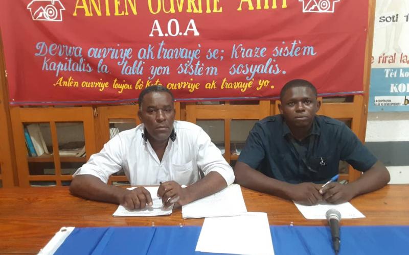 Antèn Ouvrye Ayiti  en conférence 