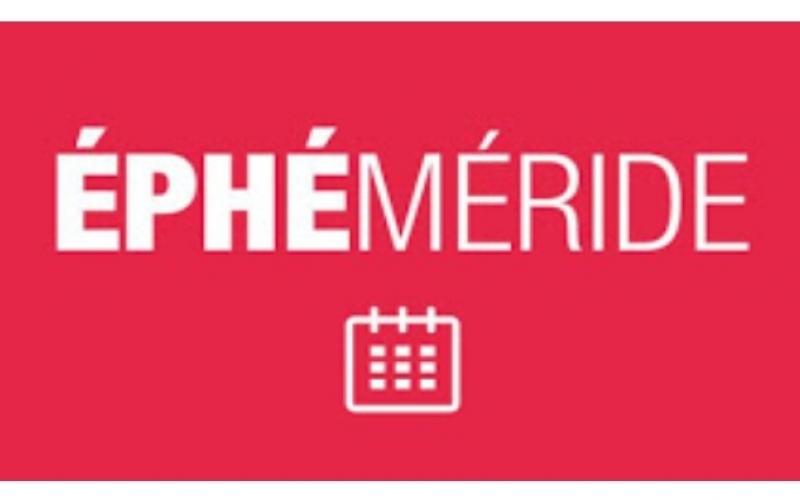 Éphéméride du jour