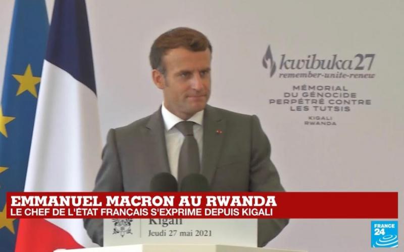 Emmanuel Macron à Kigali 