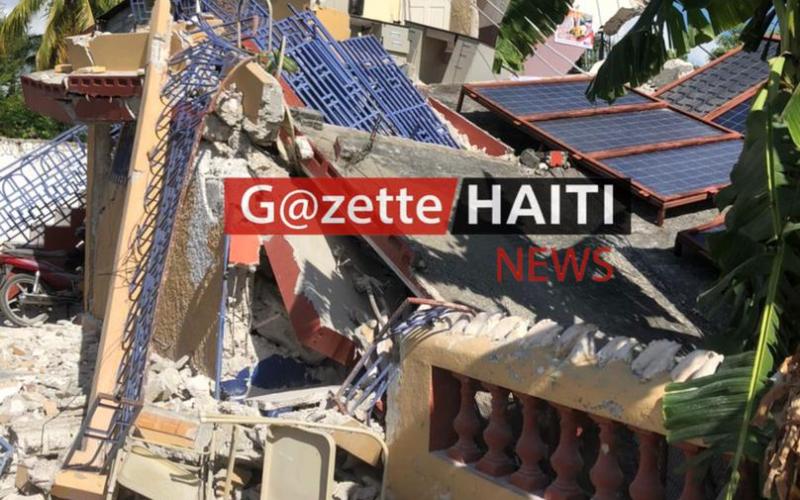 Une maison détruite à Aquin