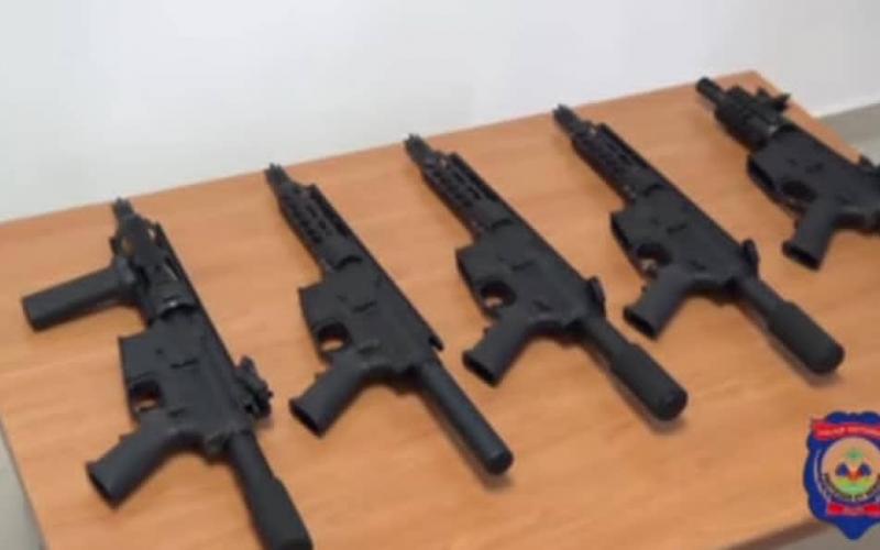 Les armes saisies 