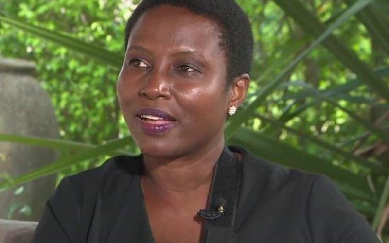 Martine Moïse lors de son interview à Local 10 News