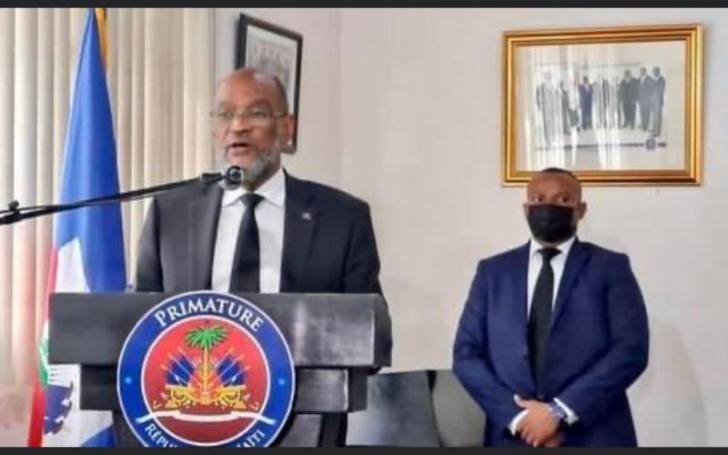 Le Pm Ariel Henry installant les membres du CSPJ 