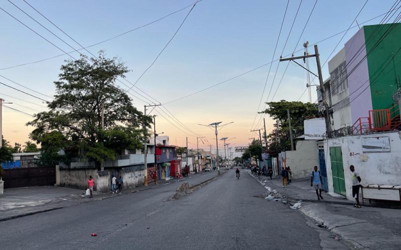 La route de Delmas ce lundi matin 
