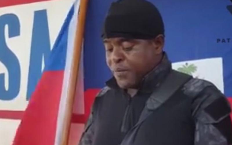Le chef du G9, Jimmy Chérizier alias Barbecue 