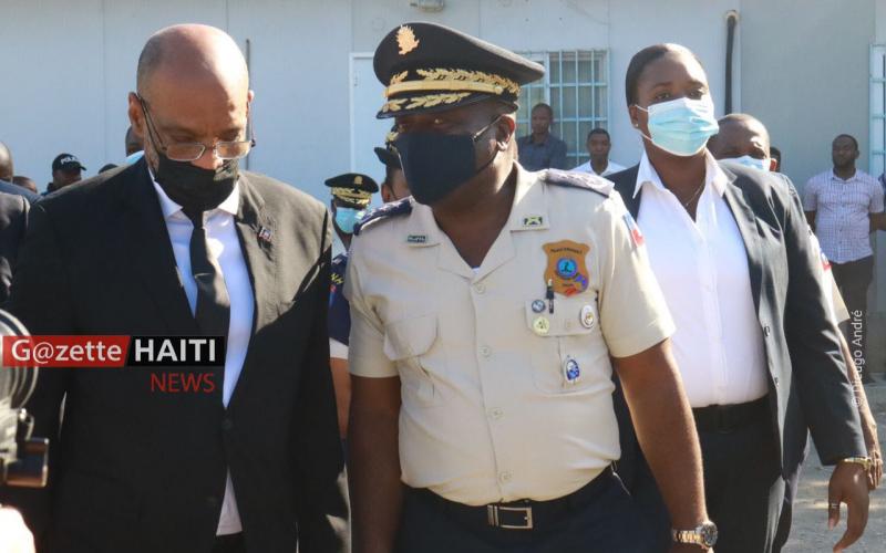 Le PM Ariel Henry et le DGPNH Frantz Elbe