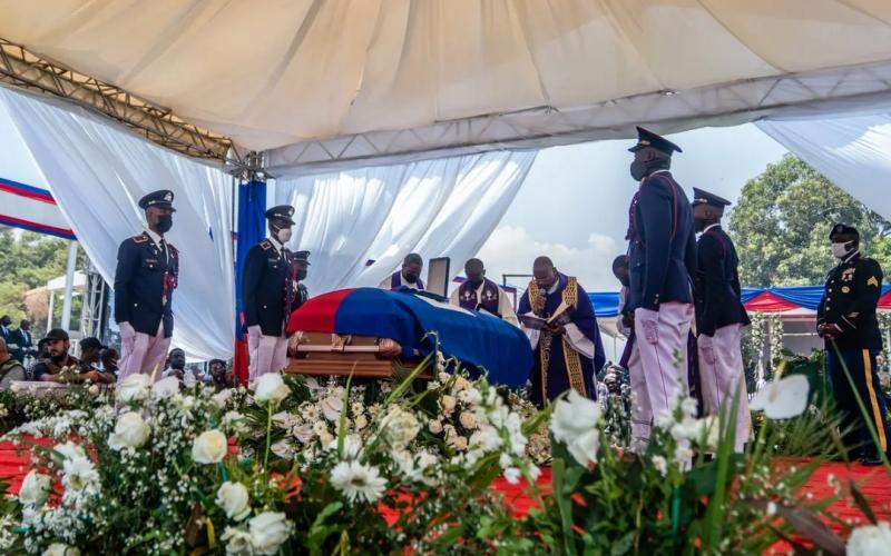 Les funérailles de Jovenel Moïse assassiné