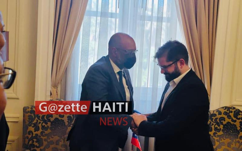 Premier Ministre Ariel Henry et le président élu Gabriel Boric 