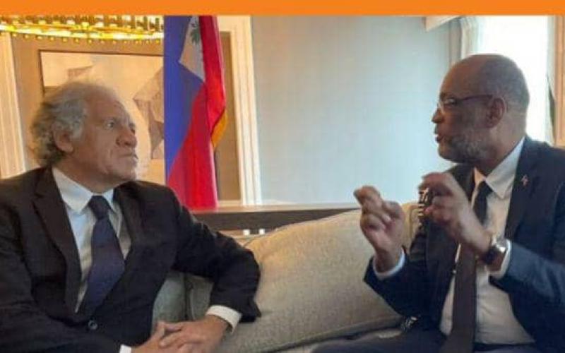 Le Premier Ministre Ariel Henry et le Secrétaire Général de l'OEA