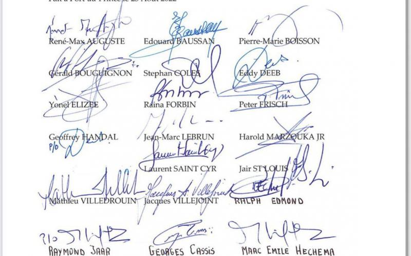 Signature: Regroupement Patronal Haïtien 