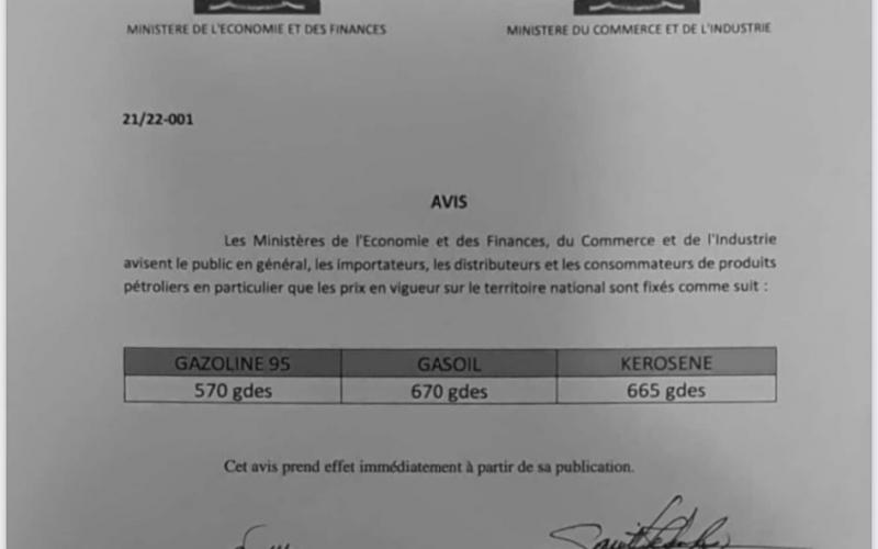 Communiqué officiel 