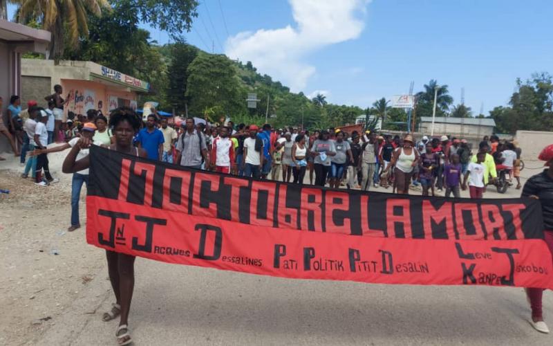 Manifestation à Miragoâne 