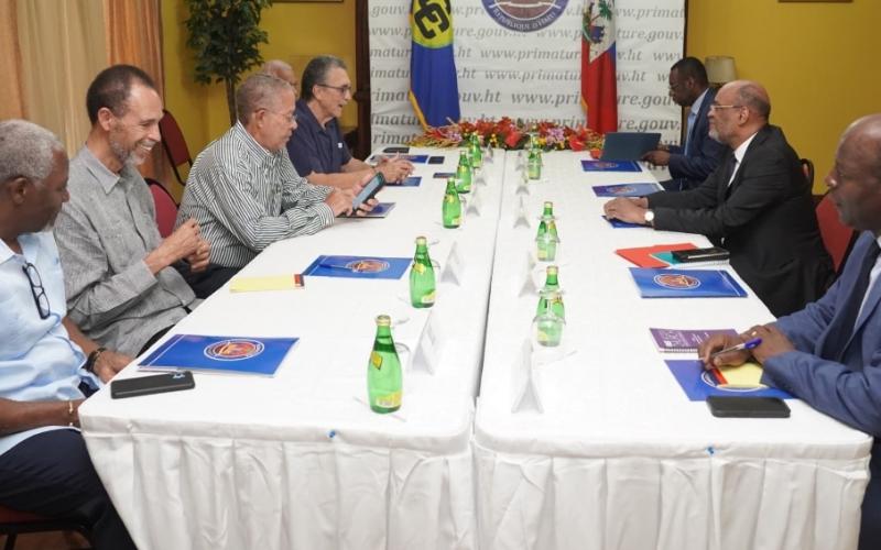 La délègation de la Caricom avec Ariel ( archives)